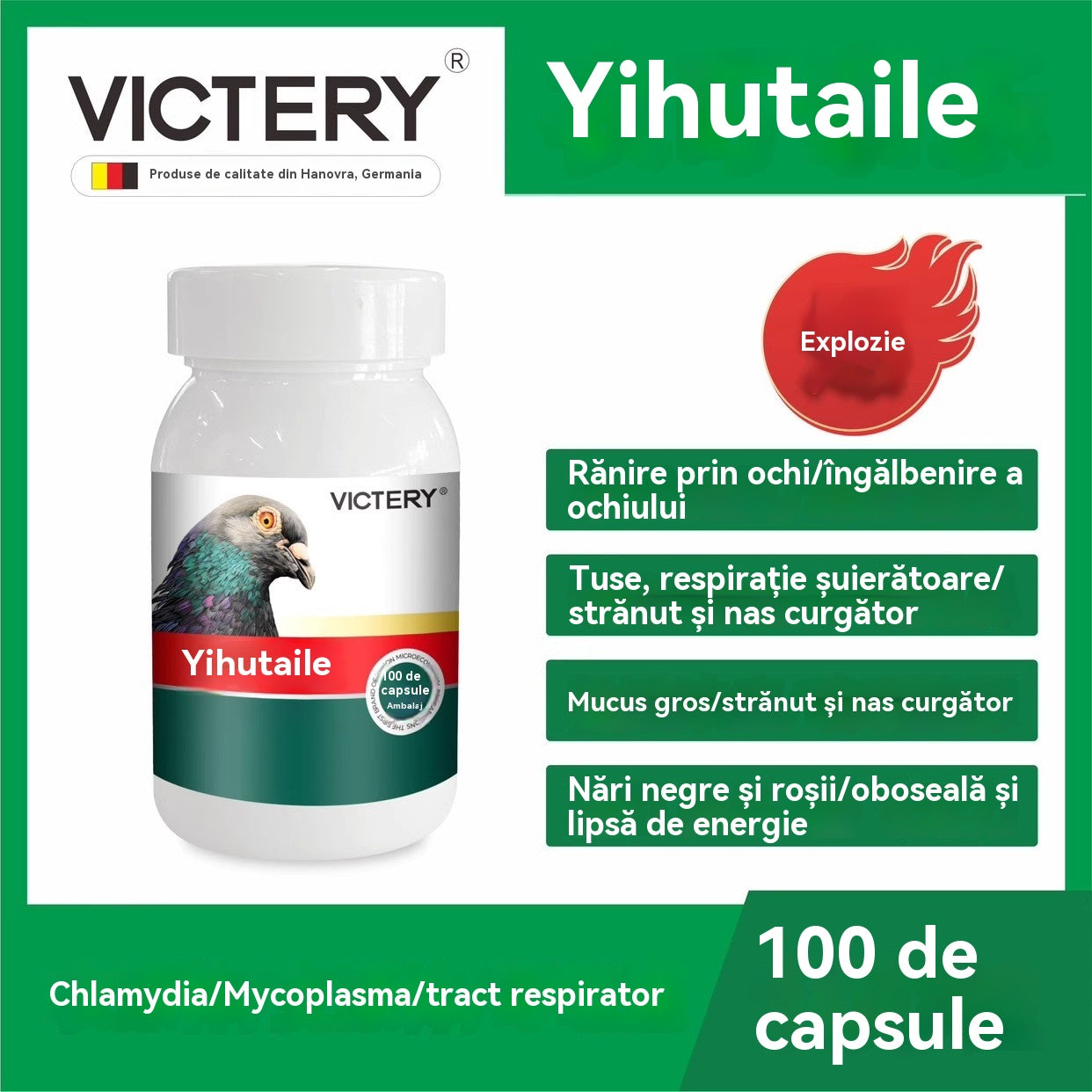 🔥【Koupit 1 a získat 1 zdarma】🕊️200 tablet, speciální lék pro poštovní holuby, k léčbě kašle, sípání, slzení, rozmazaného vidění, trachomu a černého a červeného výtoku z nosu u poštovních holubů
