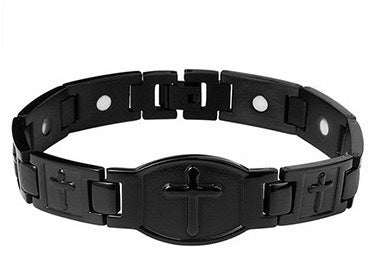 Vegyél egyet, kapsz egyet ingyen 🎁💙 Feraco Férfi Réz Kereszt Karkötő, Mágneses Gyógyító Karkötő 46 Mágnessel - 99,99% Tiszta Réz_4240789