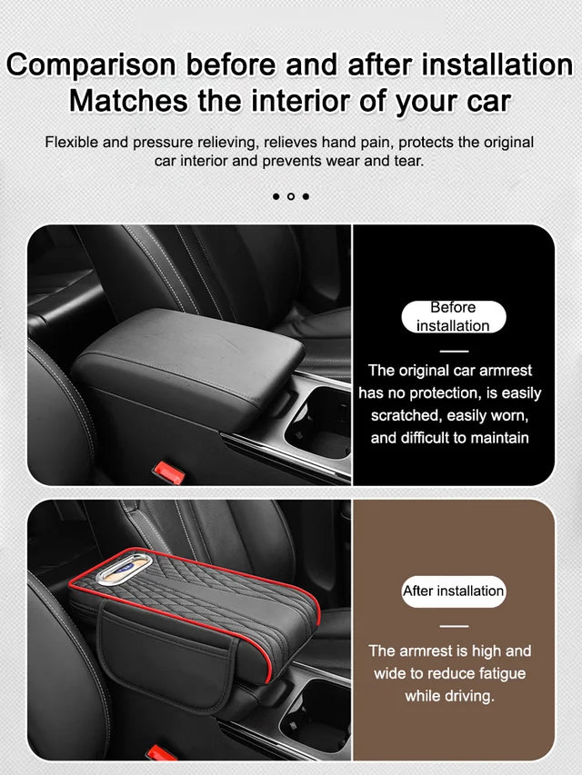 Multifunkční kožená loketní opěrka do auta tři v jednom_4147190