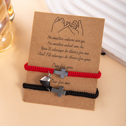 💕Compra uno y llévate otro gratis💕Pulsera inspiradora, pulsera de protección y bendición de la cruz de Jesús