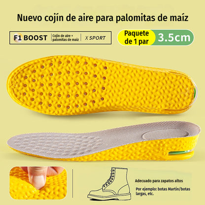💥【Compra uno y llévate otro gratis】2 pares por 24 euros 👟Plantillas cómodas con cojín de aire y efecto de aumento de estatura 📈