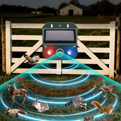 🔥【50% de descuento】🔥Repelente solar ultrasónico para animales para exteriores: puede ahuyentar pájaros y animales.