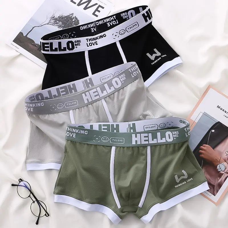 ⏳⏳[Oferta por tiempo limitado]🔥【Compra 6 y llévate 6 gratis】Calzoncillos bóxer de algodón para hombre nuevos-E
