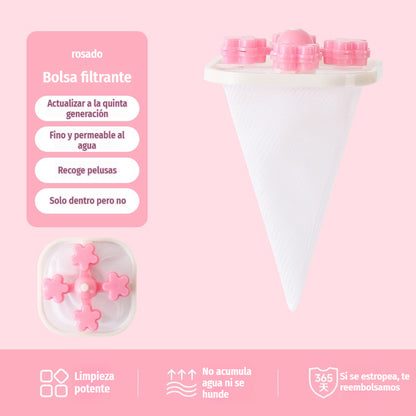 🌀6 piezas 25€✨ Filtro Flotante para Lavadora – Atrapa Pelusas, Cabellos y Pelos de Mascota en Cada Lavado 🧺
