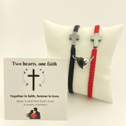 💕Compra uno y llévate otro gratis💕Pulsera inspiradora, pulsera de protección y bendición de la cruz de Jesús