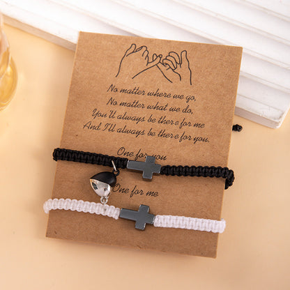 💕Compra uno y llévate otro gratis💕Pulsera inspiradora, pulsera de protección y bendición de la cruz de Jesús
