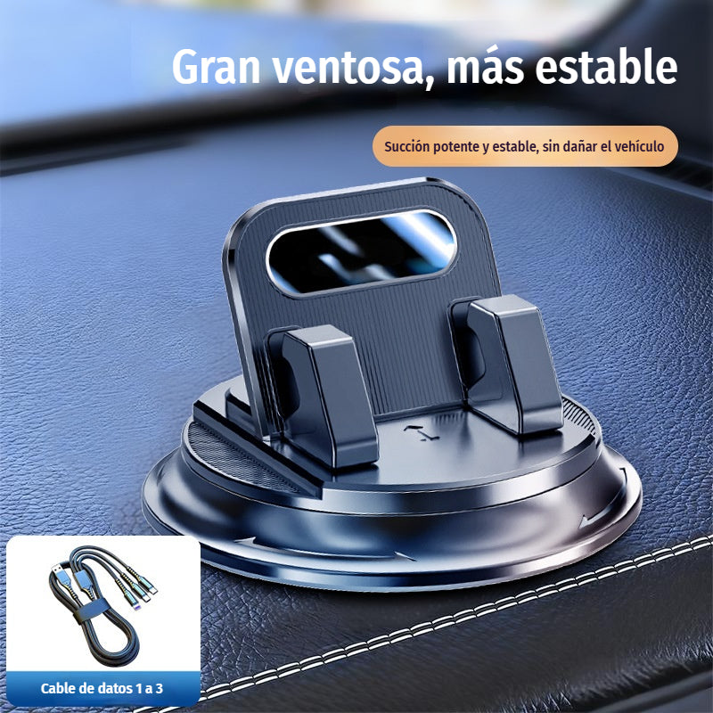 🎯 ¡50% DE DESCUENTO EN TODO! Soporte giratorio para teléfono – Montaje seguro en el salpicadero, goma de alto agarre 🧭🔄 【Calidad garantizada】