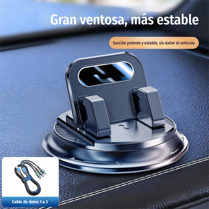 🎯 ¡50% DE DESCUENTO EN TODO! Soporte giratorio para teléfono – Montaje seguro en el salpicadero, goma de alto agarre 🧭🔄 【Calidad garantizada】