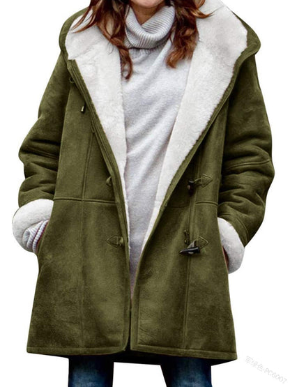 💖【Nueva colección de invierno 43% de descuento】2025 Abrigo de mujer elegante y cálido de ante con forro polar, S-5XL, abrigo de invierno/para el día a día_4195398