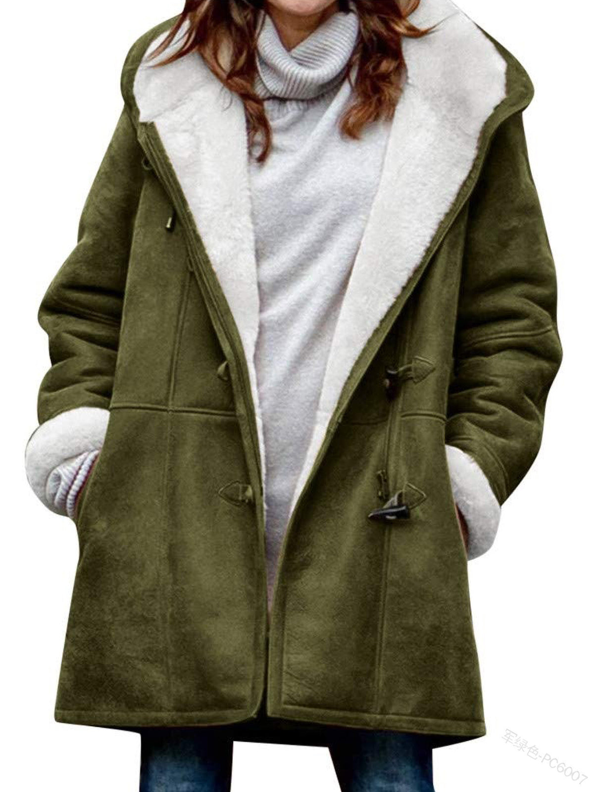 🐏🥼💖【Nueva colección de invierno 43% de descuento】2025 Abrigo de mujer elegante y cálido de ante con forro polar, S-5XL, abrigo de invierno/para el día a día_4206157