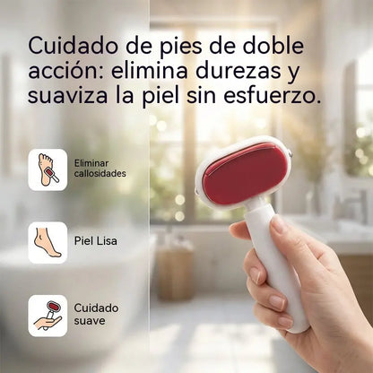 🦶 Lima Doble para Pies con Acabado Suave | Cuidado Fácil de Talones y Plantas