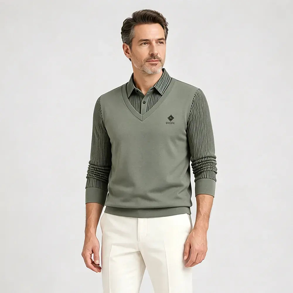 【50%OFF】🔥(M-4XL) Top térmico todo en uno de dos piezas de cachemir premium para hombre