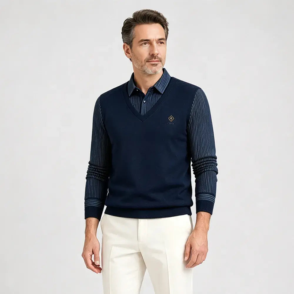 【50%OFF】🔥(M-4XL) Top térmico todo en uno de dos piezas de cachemir premium para hombre