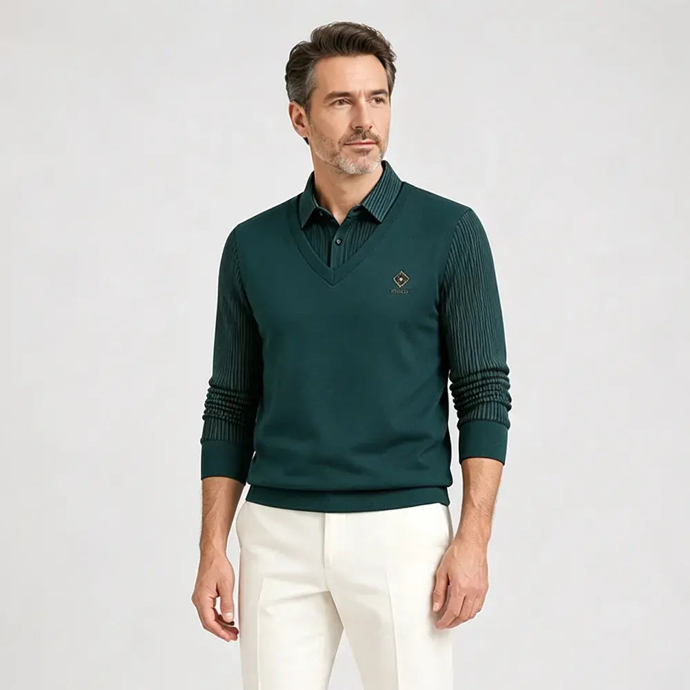 【50%OFF】🔥(M-4XL) Top térmico todo en uno de dos piezas de cachemir premium para hombre