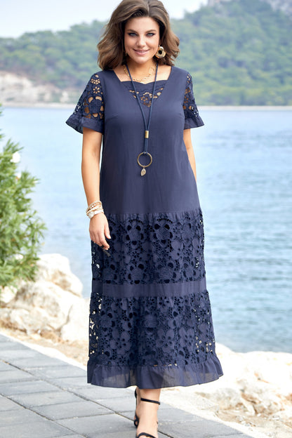 ⏰💥【Novedades de primavera】【S-5XL】2026 Nuevo vestido elegante de encaje hueco de moda, casual y versátil.