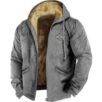 🔥🧥【M-5XL】 Módna pánska jesenná a zimná voľná bunda z hrubšieho zamatového materiálu_4160516