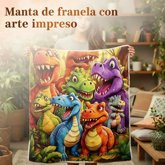 🔥 Tela de franela a cuadros con estampado artístico (disponible en varios tamaños)