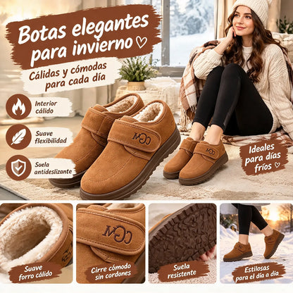 🏆50% de descuento🔥【Tallas 36-41】Botas de invierno cortas para mujer: elegantes, con suelas suaves aptas para la nieve.