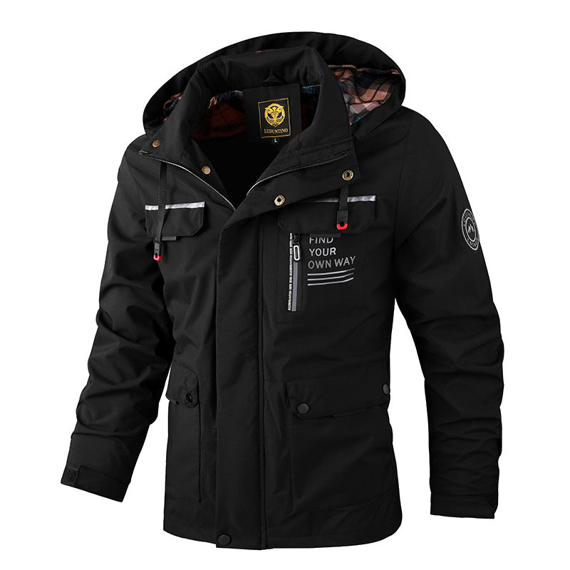 🔥【Mitad de precio otoño/invierno】Abrigo calientito para hombres modelo 2025, antiviento y impermeable_4183604