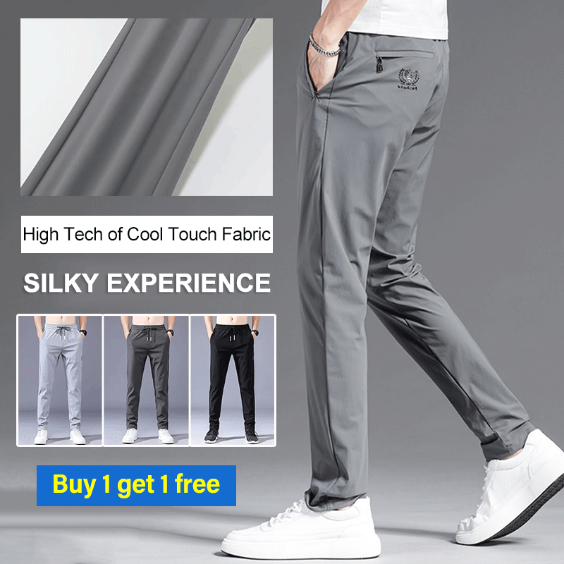💥【80% DE DESCUENTO】M-5XL，Pantalones diarios de hielo súper elásticos y transpirables