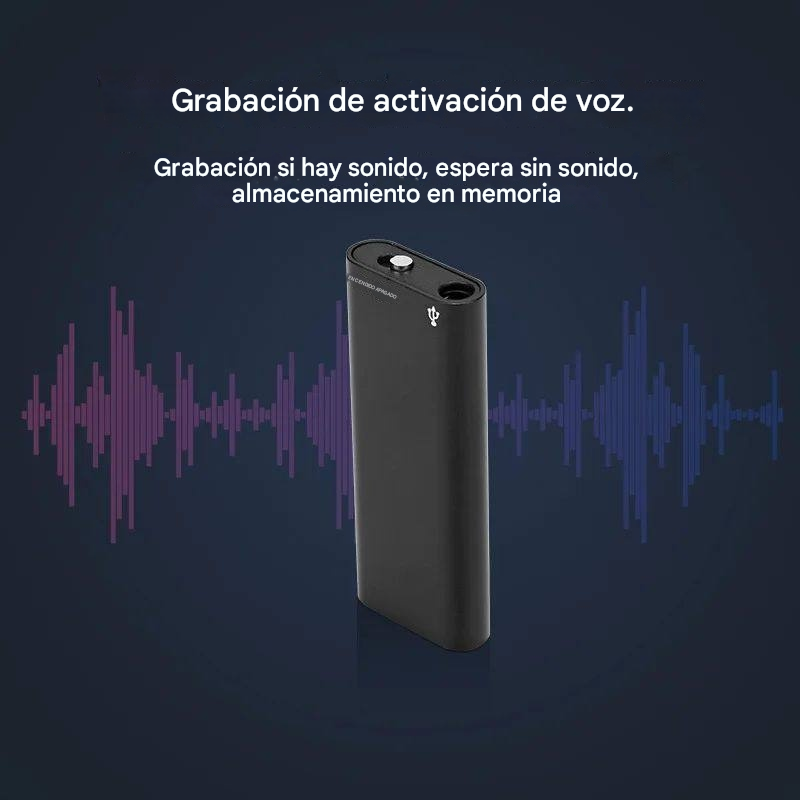 【32GB】Mini grabadora de voz con activación por voz inteligente