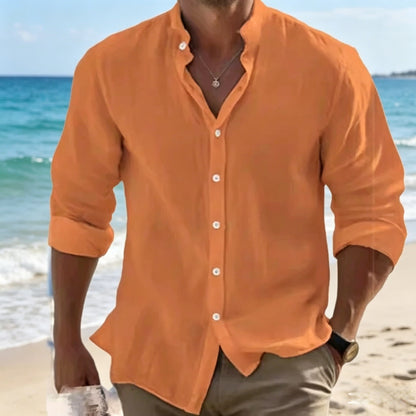 🔥【M–5XL】Camisa de hombre transpirable de algodón y lino: cómoda, ligera y de corte holgado. 4290451