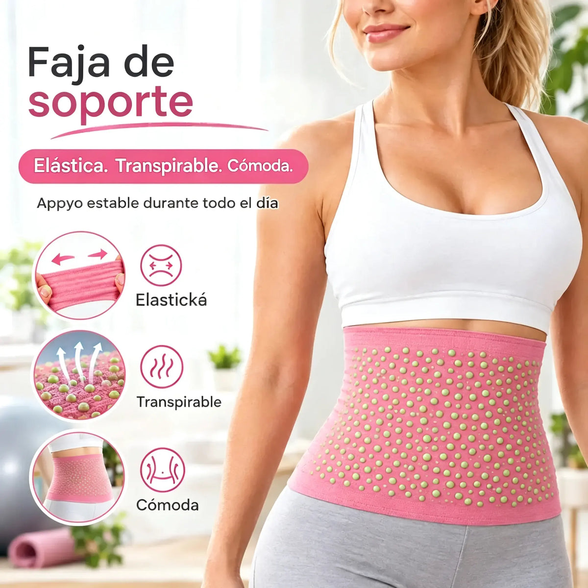 🔥【40-105KG】Faja de soporte lumbar Derong de artemisa: resistente al calor y al frío, autocalentable; adecuada para usar durante el ejercicio.