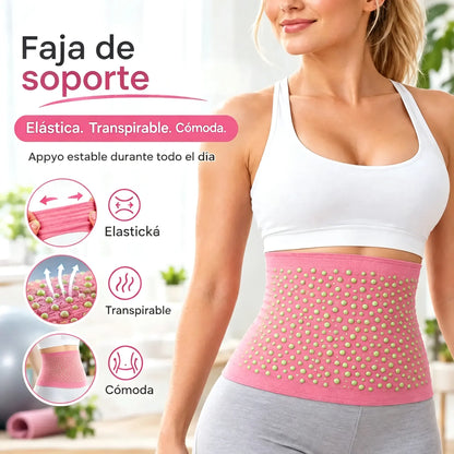 🔥【40-105KG】Faja de soporte lumbar Derong de artemisa: resistente al calor y al frío, autocalentable; adecuada para usar durante el ejercicio.