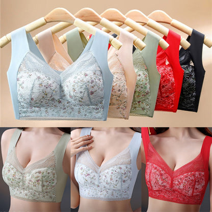 🎁Sujetador de seda helada sin costuras, talla grande, transpirable y ajustable [40 kg-100 kg]_4285665