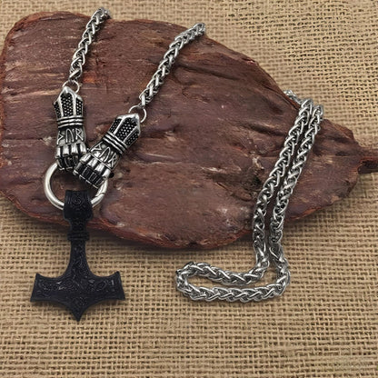 ⚡ 50% de descuento 🔥 Collar con martillo vikingo de Thor