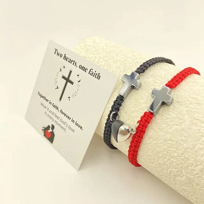 💕Compra uno y llévate otro gratis💕Pulsera inspiradora, pulsera de protección y bendición de la cruz de Jesús