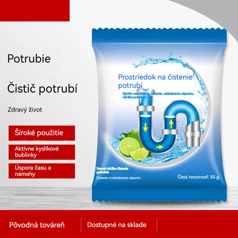 🔥【Kúpte 3, získajte 3 zadarmo】6 balení za 24 € 💪Silný prostriedok na odstraňovanie upchatia a korózie potrubí, vhodný na rozpúšťanie olejových škvŕn v toaletách, podlahových odtokoch, kanalizácii a kuchyniach