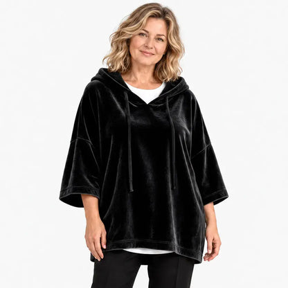 【S-5XL】Sudadera con capucha y corte holgado con bajo acanalado – Otoño/Invierno 2026
