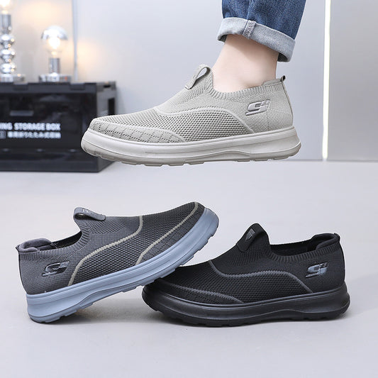 🏆【39-45】Męskie, codzienne, odporne na zużycie, pojedyncze buty z miękką podeszwą, uniwersalne, wsuwane buty męskie_4195104