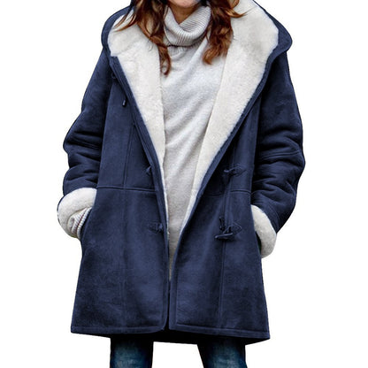 💖【Nueva colección de invierno 43% de descuento】2025 Abrigo de mujer elegante y cálido de ante con forro polar, S-5XL, abrigo de invierno/para el día a día_4195398