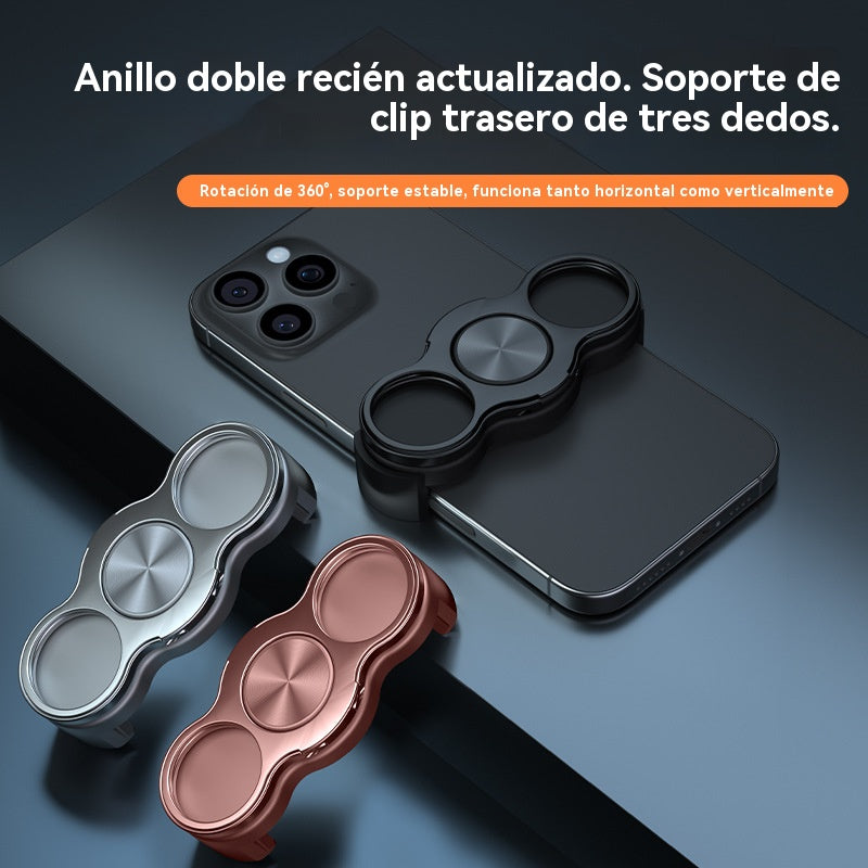 🔥Compra 1 y llévate 1 gratis🔥El anillo de clip trasero de tres dedos gira y pliega el soporte del teléfono