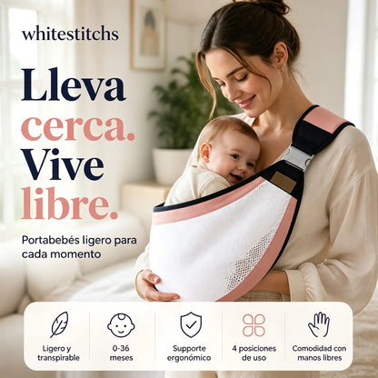 👶 Portabebés Ligero Ergonómico | Ideal para Paseos y Viajes ✈️