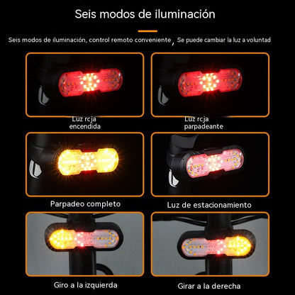 🚴Nueva bocina inalámbrica multifuncional con intermitentes a control remoto