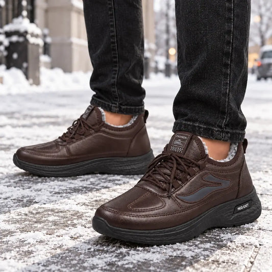 ⚡🥾【39–45】Botas de invierno para hombre con un grueso forro polar: suaves, ligeras y antideslizantes.