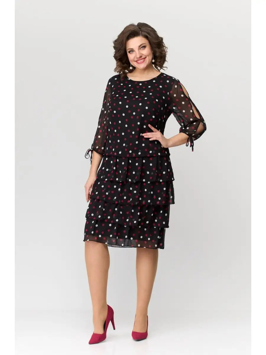 🏆【50% de descuento】【S-5XL】💃Vestido de lujo con silueta ligera, confeccionado en cómoda gasa._4208180