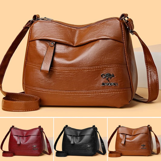 ✨️👜Nová retro velkokapacitní vícevrstvá taška přes rameno, módní a všestranná