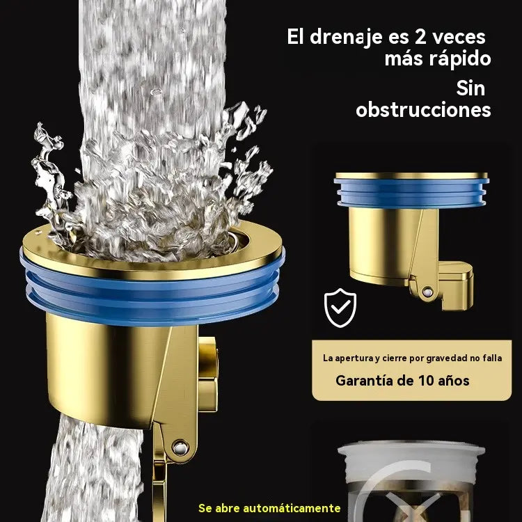 🔥¡Compra 1 y llévate 1 GRATIS!🔥 Desagüe universal de latón para suelo con núcleo desodorizante antiolor 🚿✨