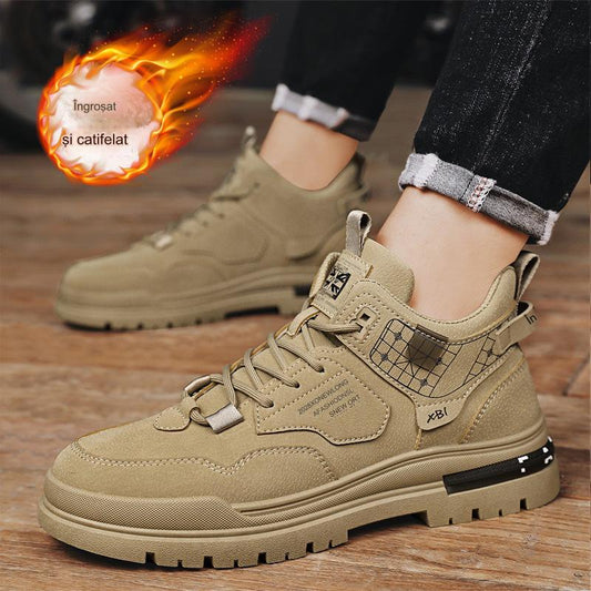 🔥【39-44】👟2024 podzim a zima nové zesílené a sametové ležérní a všestranné módní boty Martin teplé sněhule_3797091