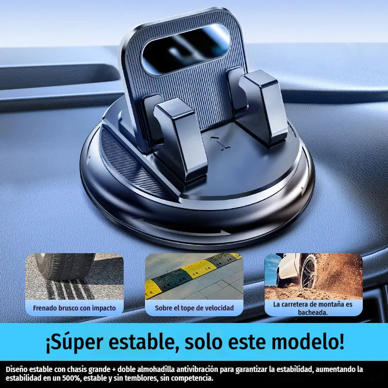 🎯 ¡50% DE DESCUENTO EN TODO! Soporte giratorio para teléfono – Montaje seguro en el salpicadero, goma de alto agarre 🧭🔄 【Calidad garantizada】