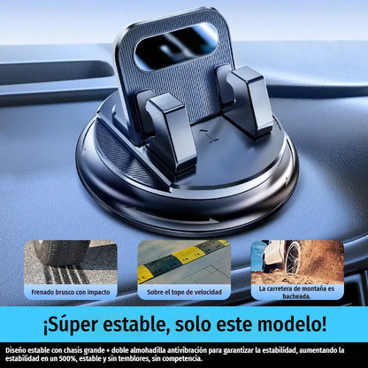 🎯 ¡50% DE DESCUENTO EN TODO! Soporte giratorio para teléfono – Montaje seguro en el salpicadero, goma de alto agarre 🧭🔄 【Calidad garantizada】