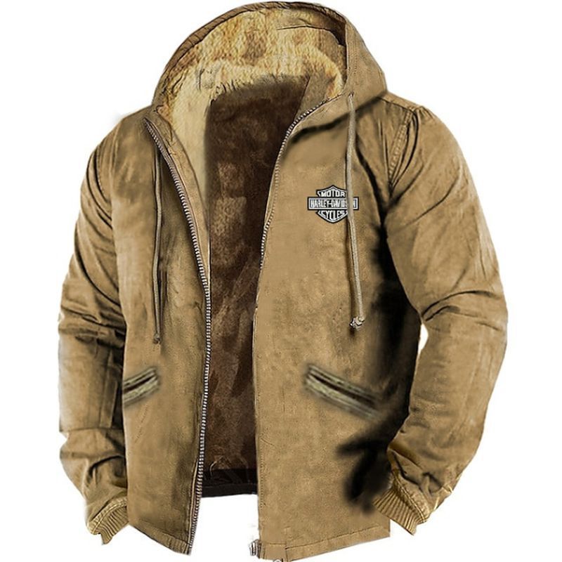 🔥🧥【M-5XL】 Módna pánska jesenná a zimná voľná bunda z hrubšieho zamatového materiálu_4160516