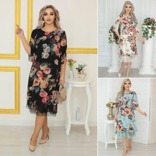 🌸✨【S-5XL】2025 Krajkové retro módní šaty