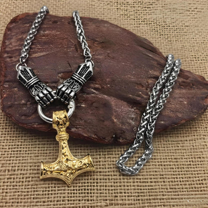 ⚡ 50% de descuento 🔥 Collar con martillo vikingo de Thor