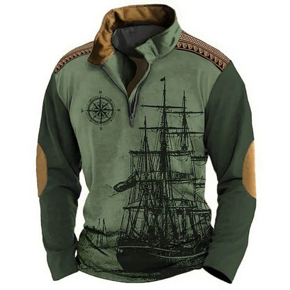 【XS-5XL】🔥Oferta por tiempo limitado: 38% de descuento🔥 Polo de velero de cuello alto para hombre, nuevo estilo 2026, suave y cómodo