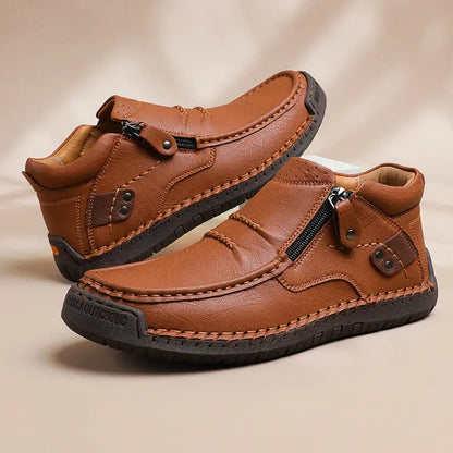 Último día con 40% de descuento 【38-48】Mocasines de conducción para hombre hechos a mano en piel – Puntera ancha, soporte para el arco